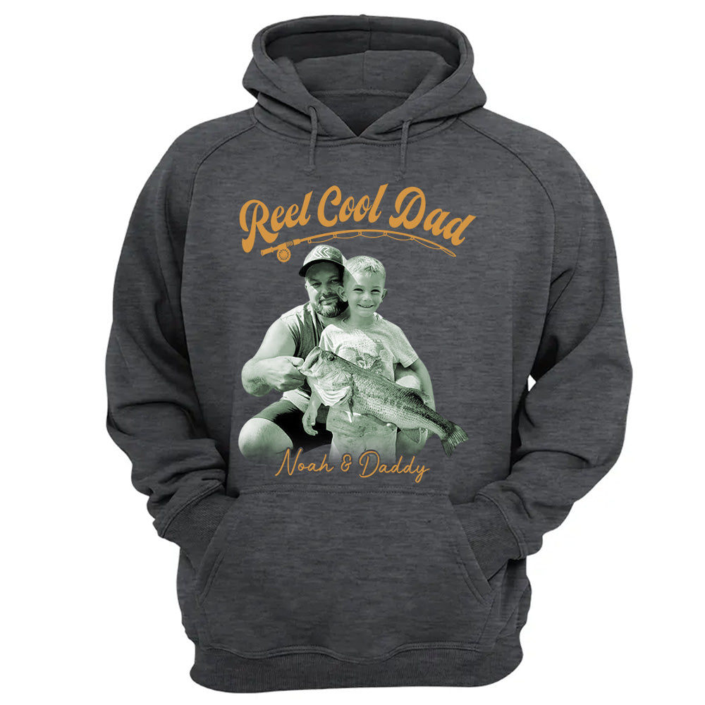 Reel Cool Dad - Personalized Vintage Shirt For Fishing Family - Gifts For Dad NA04 VH01