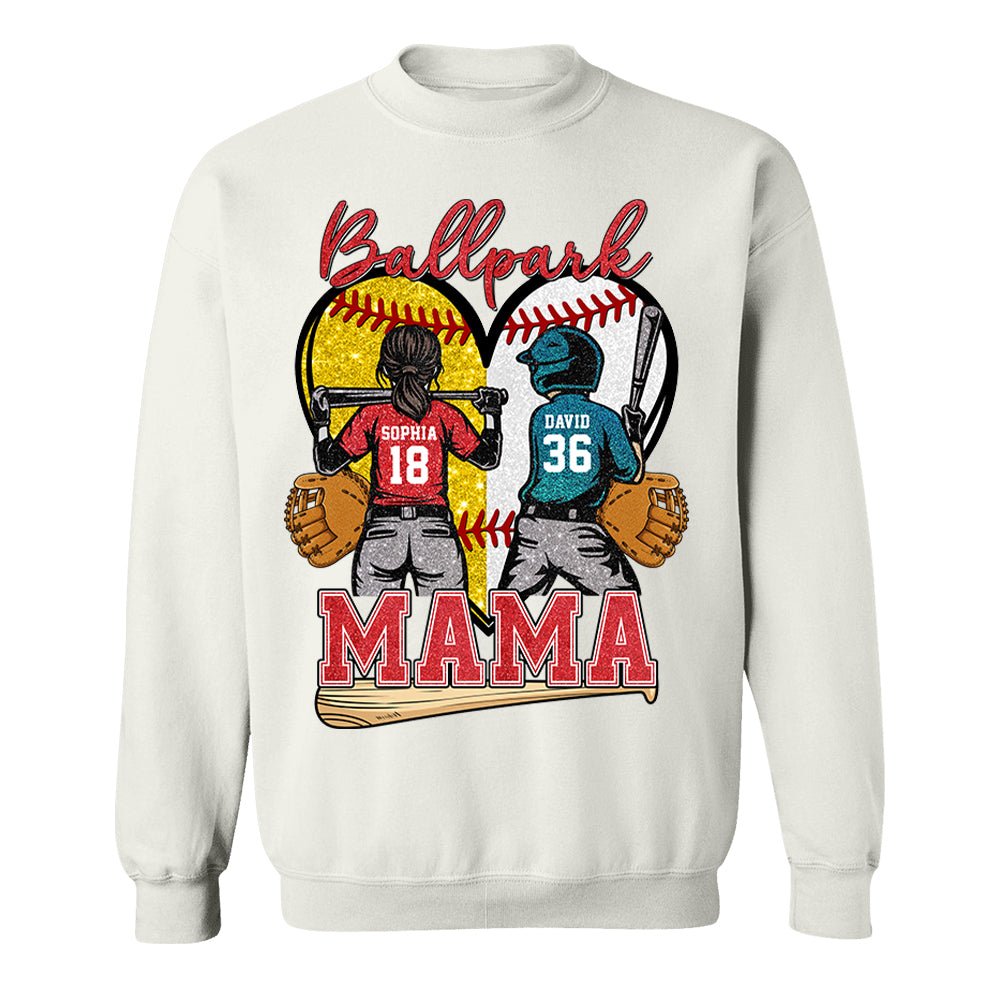 Baseball Grandma Mom - Personalized Shirt For Baseball Softball Family Mother's Day NA04 Pt99