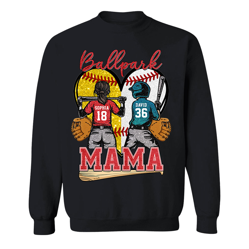 Baseball Grandma Mom - Personalized Shirt For Baseball Softball Family Mother's Day NA04 Pt99