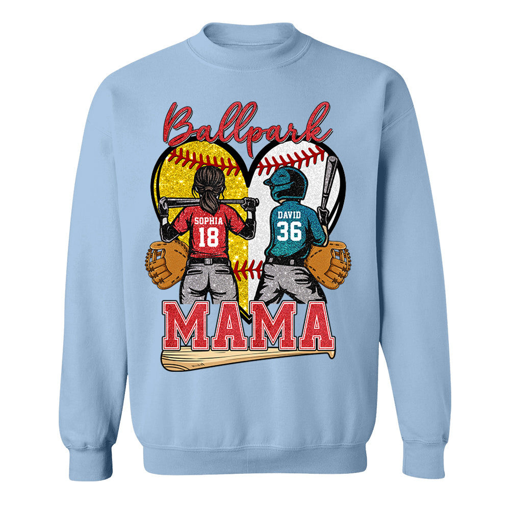 Baseball Grandma Mom - Personalized Shirt For Baseball Softball Family Mother's Day NA04 Pt99