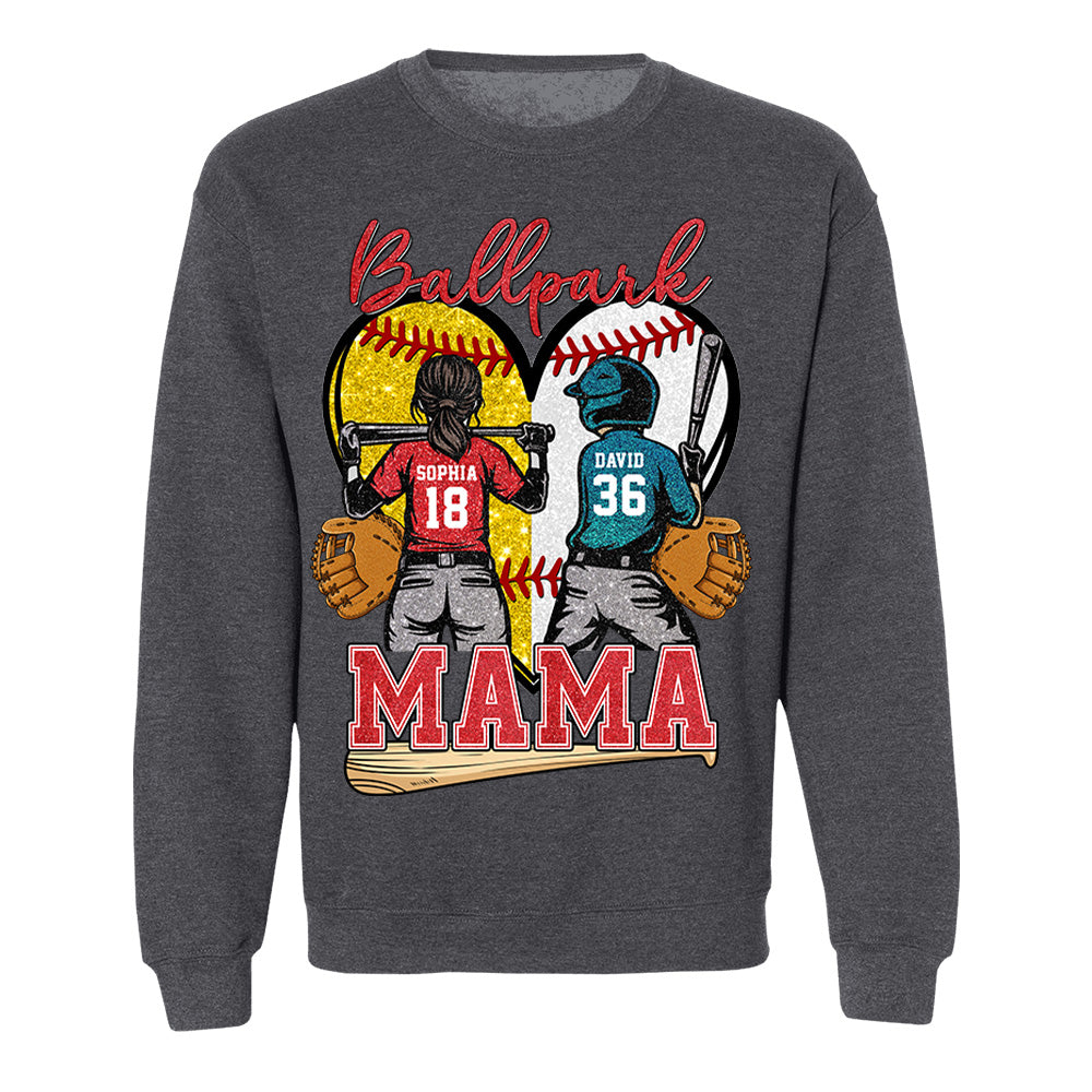 Baseball Grandma Mom - Personalized Shirt For Baseball Softball Family Mother's Day NA04 Pt99