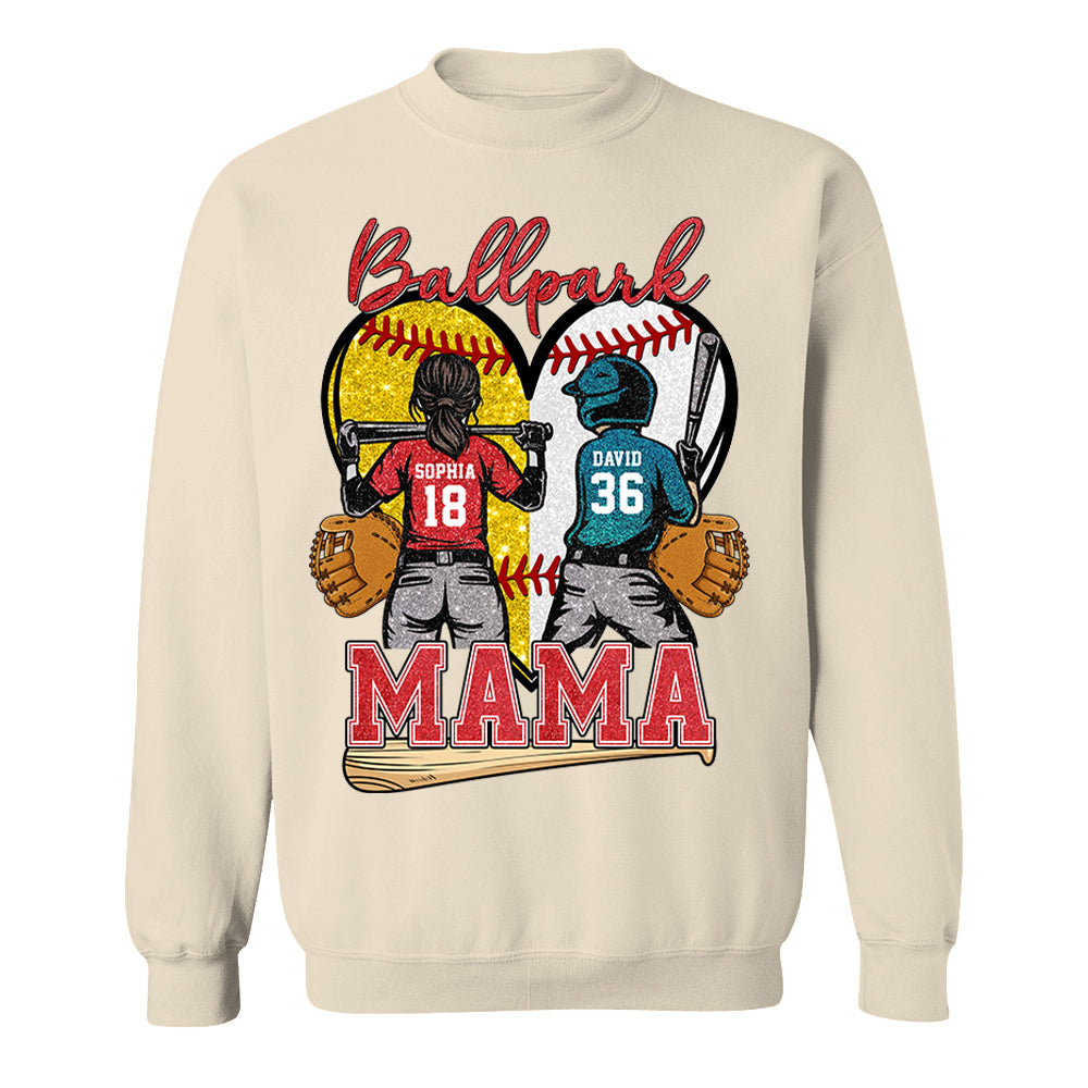 Baseball Grandma Mom - Personalized Shirt For Baseball Softball Family Mother's Day NA04 Pt99