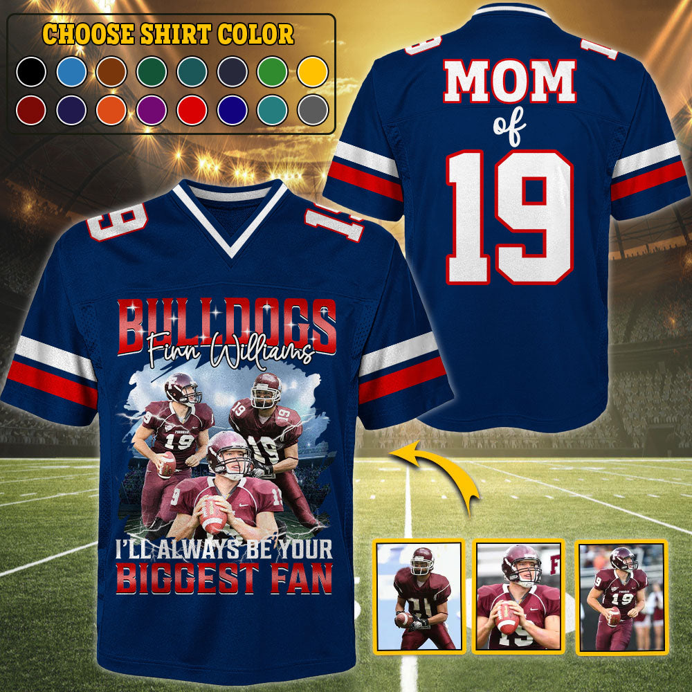 Custom Photo Football Jersey, Personalized Gift For Football Player Vr2 A2110 Pt99