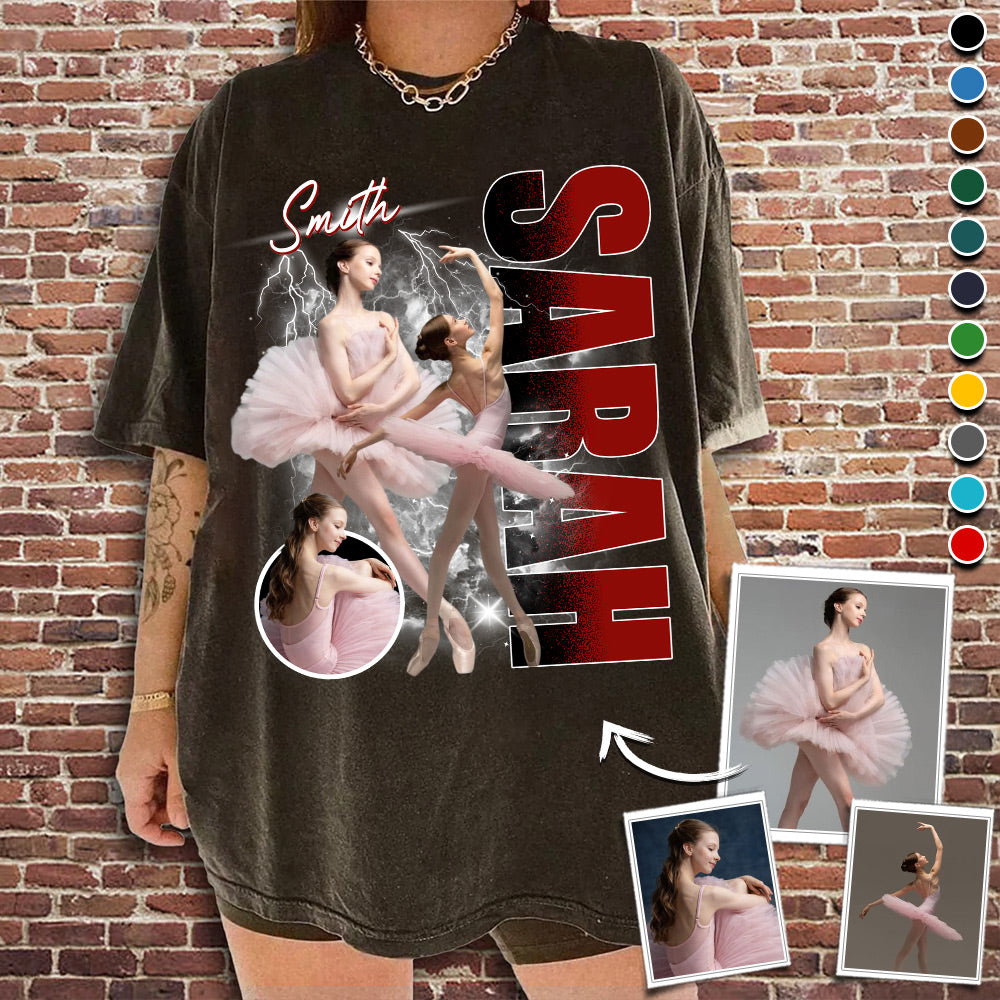 Custom Photo Ballerina Shirt Gift for Ballet  Lovers A2110 Li29