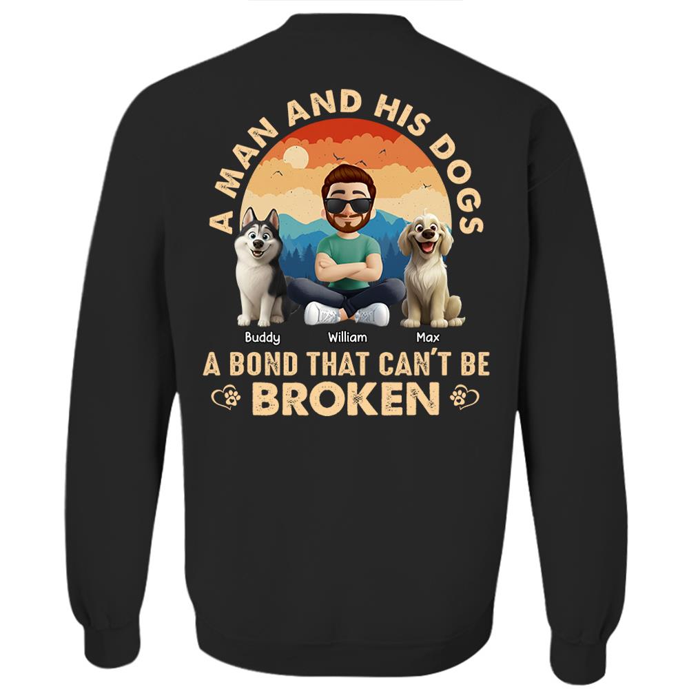 A Girl And Her Dog A Bond That Can't Be Broken - Personalized Shirt - Gift For Dog Lover Vr2 T1807 Hv01