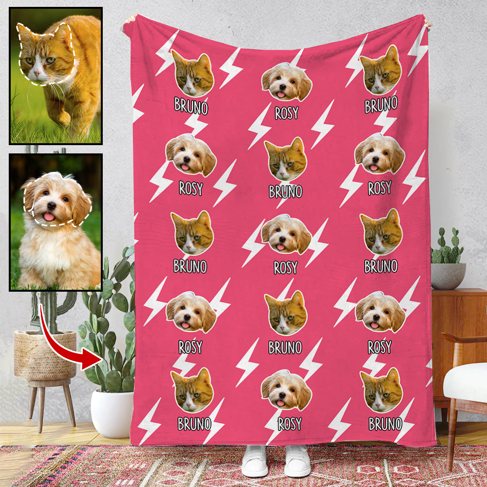 Upload Your Photo Blanket For Dog, Cat Lovers - Custom Photo Pet New