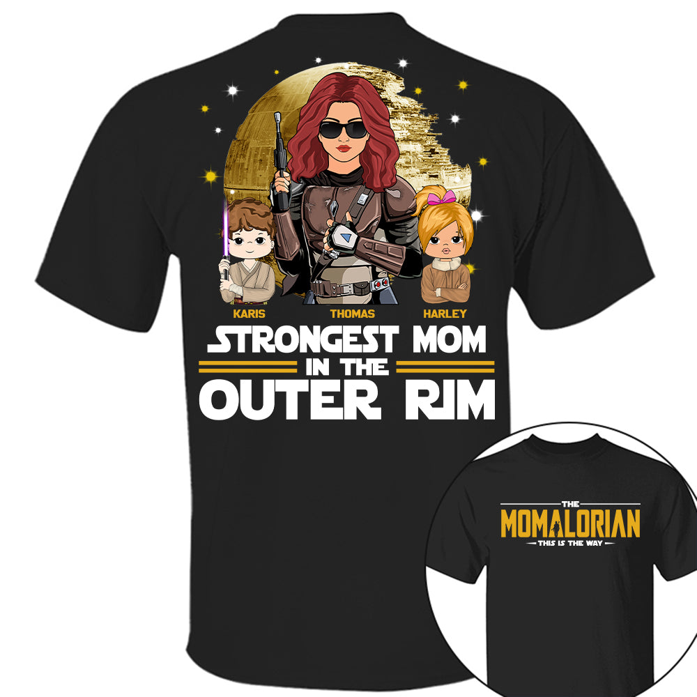 The Momalorian This Is The Way, Best Mom In The Galaxy - Personalized Shirt Gift For Mom Tu24