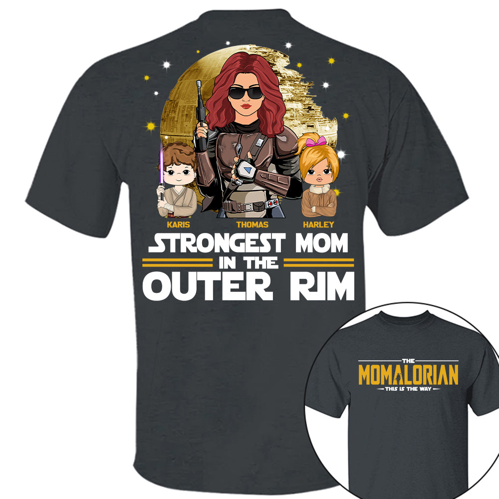 The Momalorian This Is The Way, Best Mom In The Galaxy - Personalized Shirt Gift For Mom Tu24