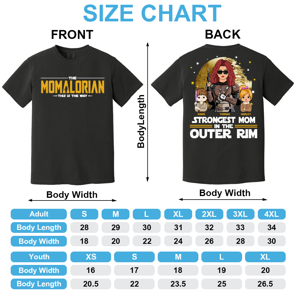 The Momalorian This Is The Way, Best Mom In The Galaxy - Personalized Shirt Gift For Mom Tu24