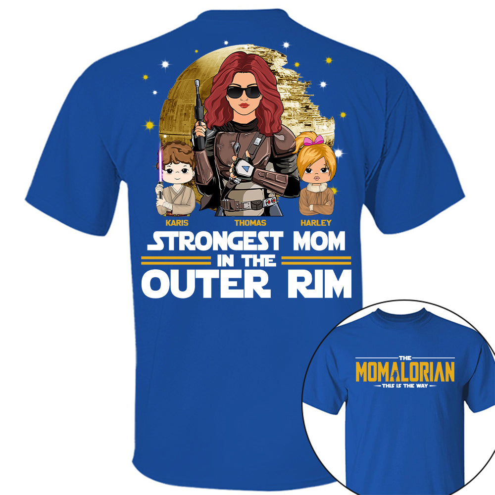 The Momalorian This Is The Way, Best Mom In The Galaxy - Personalized Shirt Gift For Mom Tu24