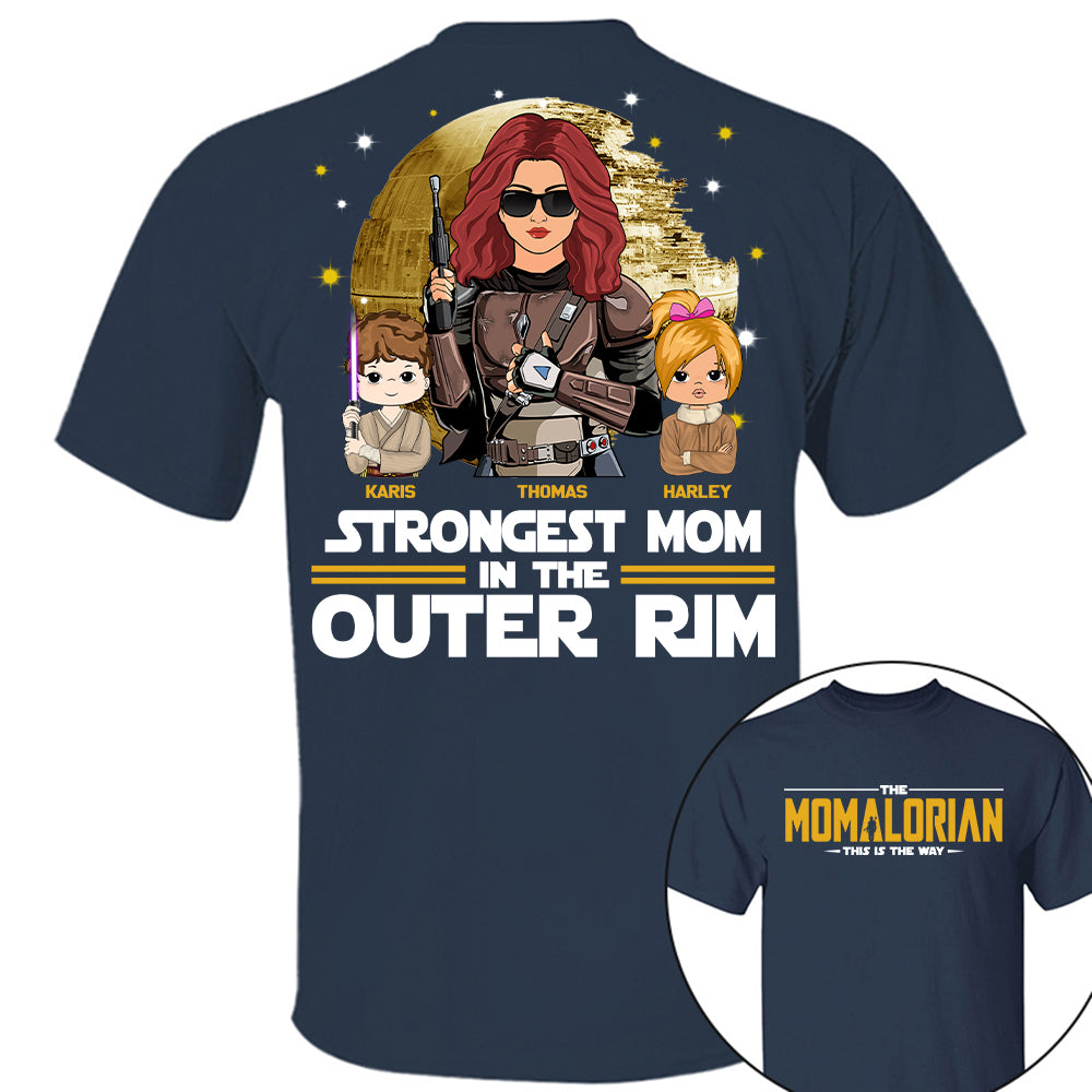 The Momalorian This Is The Way, Best Mom In The Galaxy - Personalized Shirt Gift For Mom Tu24