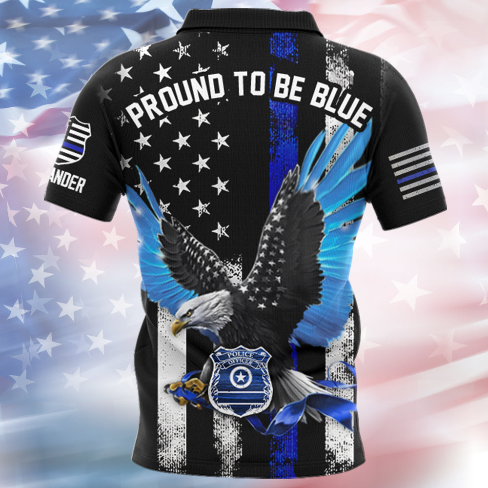 Proud To Be Blue Personalized Shirt Gift For Police T1807