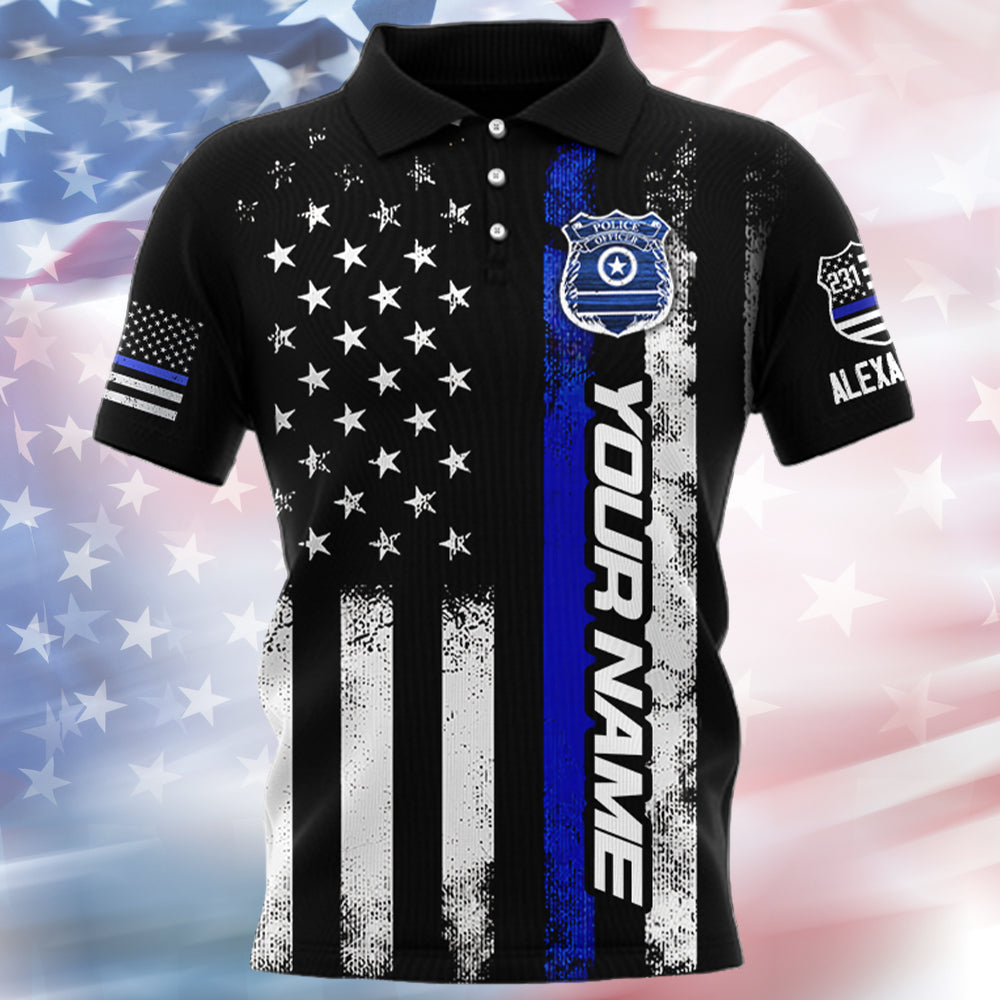 Proud To Be Blue Personalized Shirt Gift For Police T1807