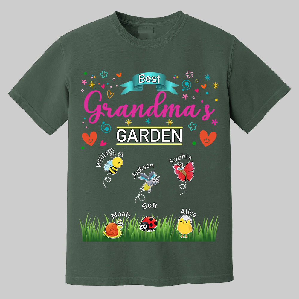 Grandma's Garden, Personalized Mama Shirt, Custom Gift For Nickname and Kids Names T1807 Tm01