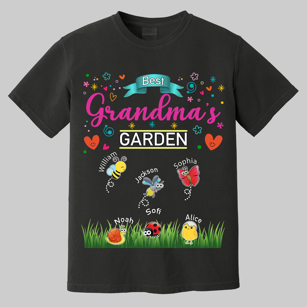 Grandma's Garden, Personalized Mama Shirt, Custom Gift For Nickname and Kids Names T1807 Tm01