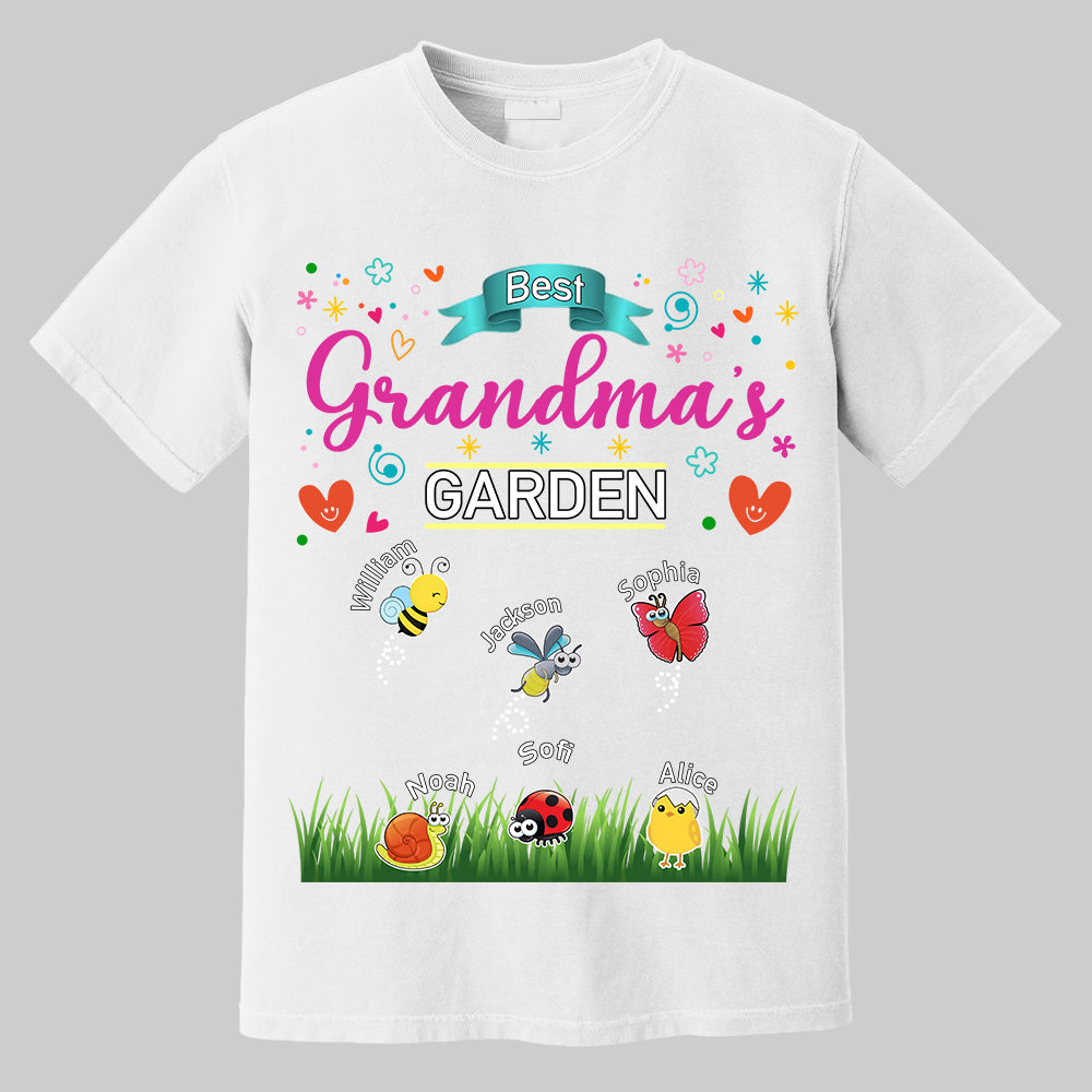 Grandma's Garden, Personalized Mama Shirt, Custom Gift For Nickname and Kids Names T1807 Tm01