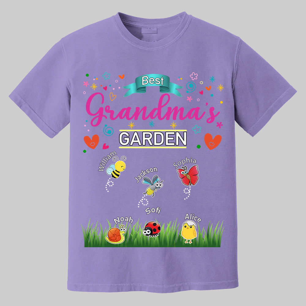 Grandma's Garden, Personalized Mama Shirt, Custom Gift For Nickname and Kids Names T1807 Tm01