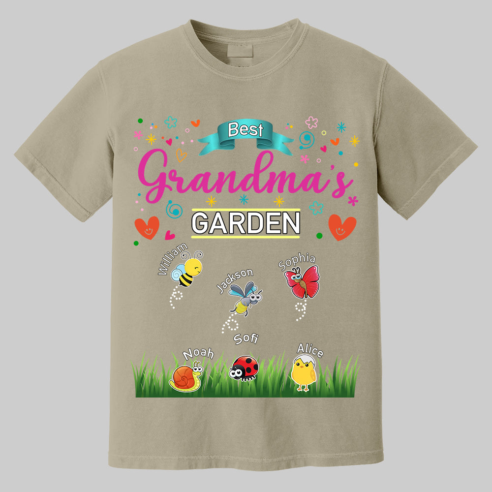 Grandma's Garden, Personalized Mama Shirt, Custom Gift For Nickname and Kids Names T1807 Tm01