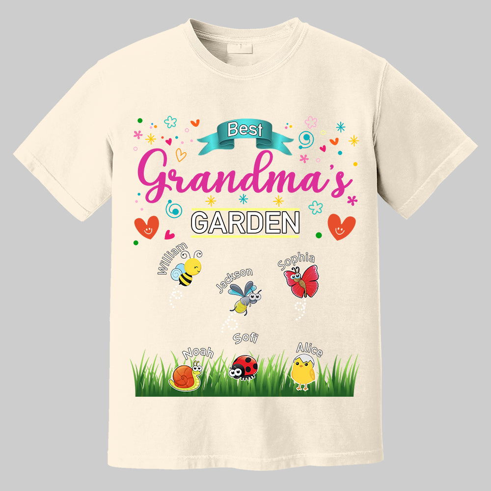Grandma's Garden, Personalized Mama Shirt, Custom Gift For Nickname and Kids Names T1807 Tm01