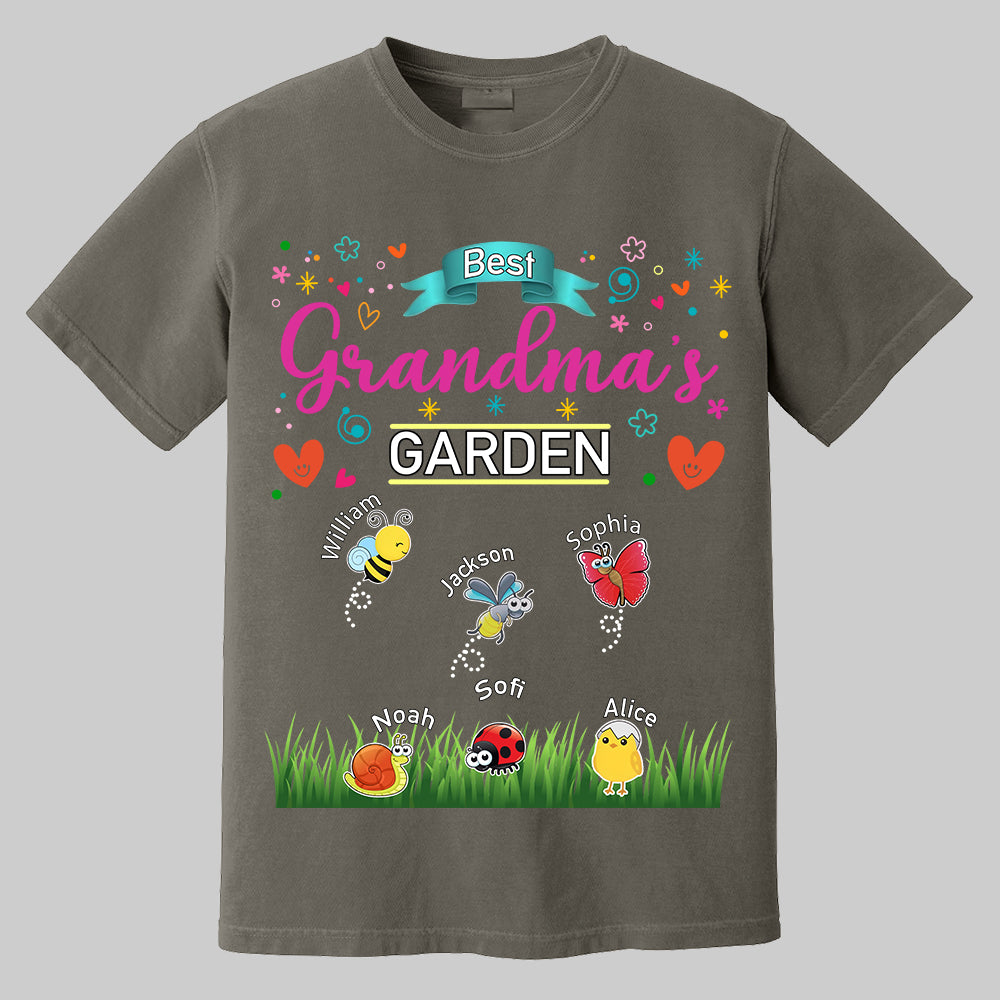 Grandma's Garden, Personalized Mama Shirt, Custom Gift For Nickname and Kids Names T1807 Tm01
