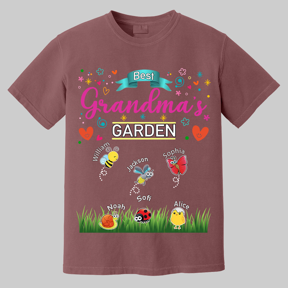 Grandma's Garden, Personalized Mama Shirt, Custom Gift For Nickname and Kids Names T1807 Tm01