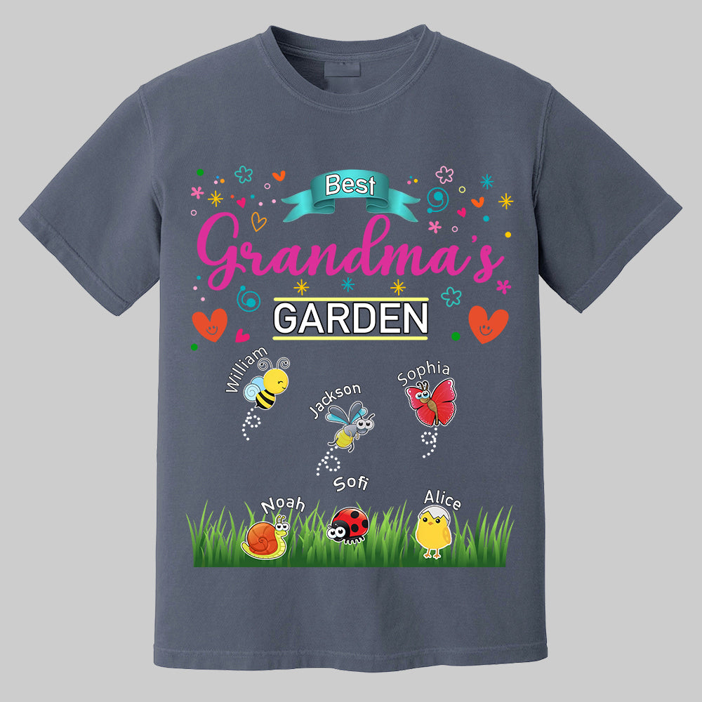 Grandma's Garden, Personalized Mama Shirt, Custom Gift For Nickname and Kids Names T1807 Tm01