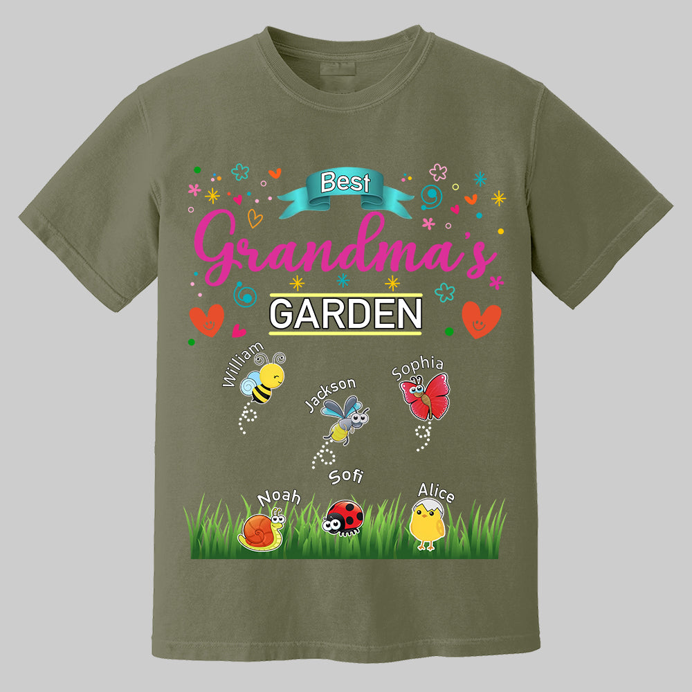 Grandma's Garden, Personalized Mama Shirt, Custom Gift For Nickname and Kids Names T1807 Tm01