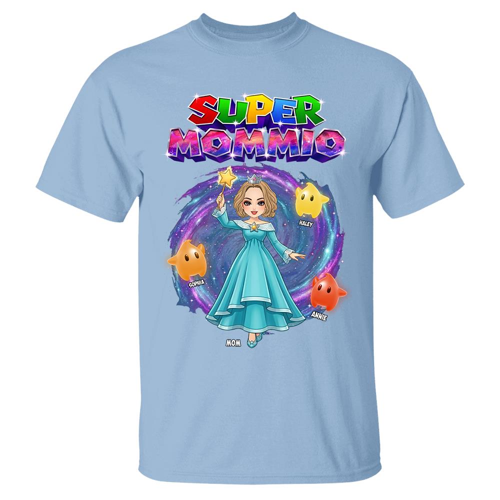 Super Mommio Galaxy Customized Shirt, Gift For Mommy Mama,Mother's Day Shirt Na02 Hv01