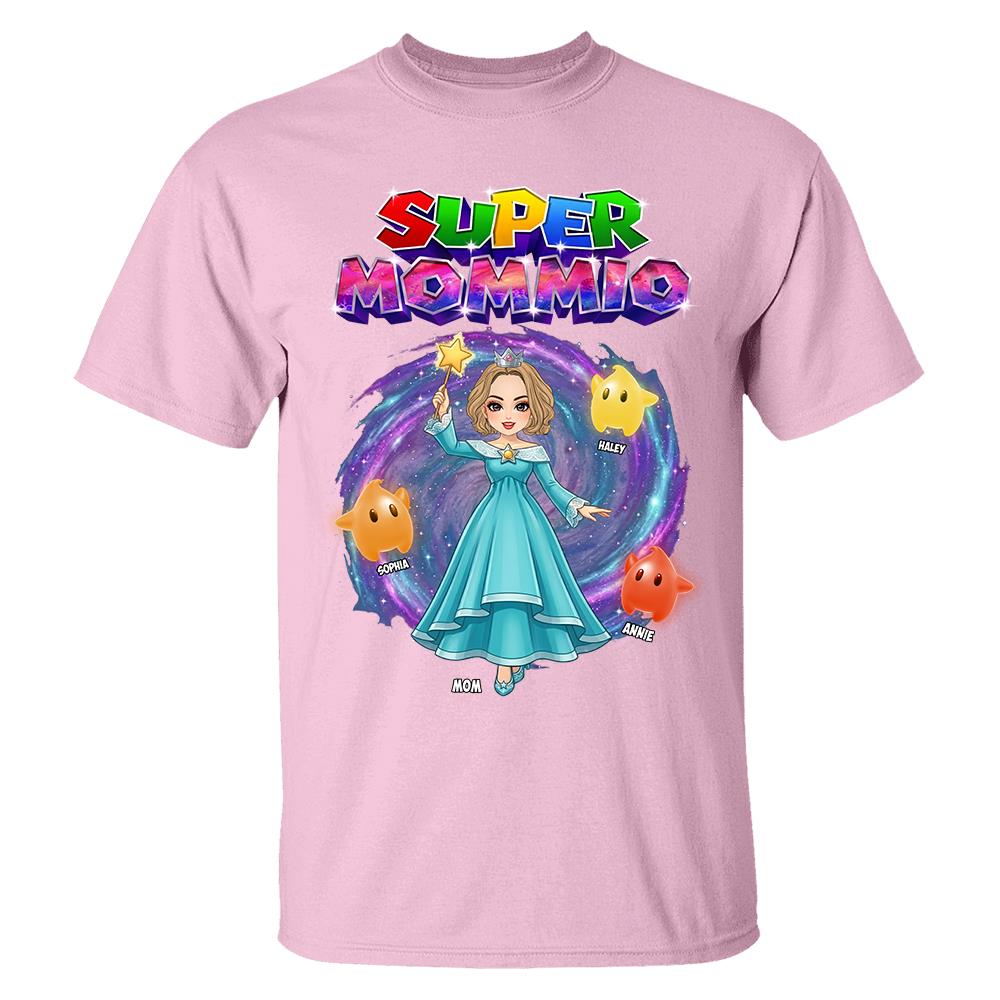 Super Mommio Galaxy Customized Shirt, Gift For Mommy Mama,Mother's Day Shirt Na02 Hv01