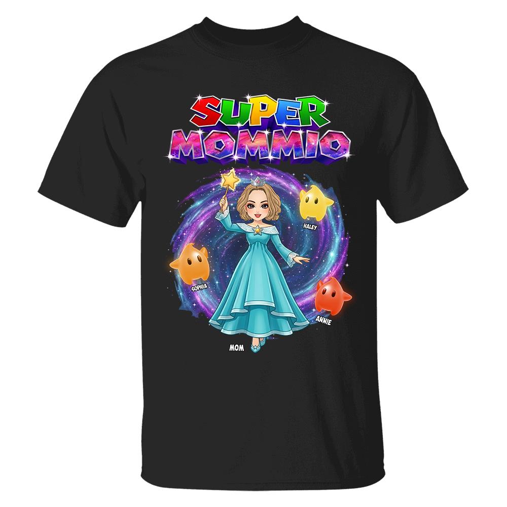 Super Mommio Galaxy Customized Shirt, Gift For Mommy Mama,Mother's Day Shirt Na02 Hv01