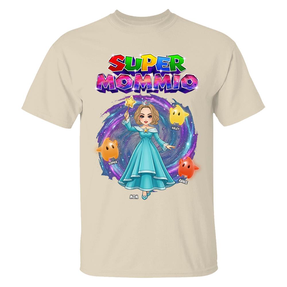 Super Mommio Galaxy Customized Shirt, Gift For Mommy Mama,Mother's Day Shirt Na02 Hv01