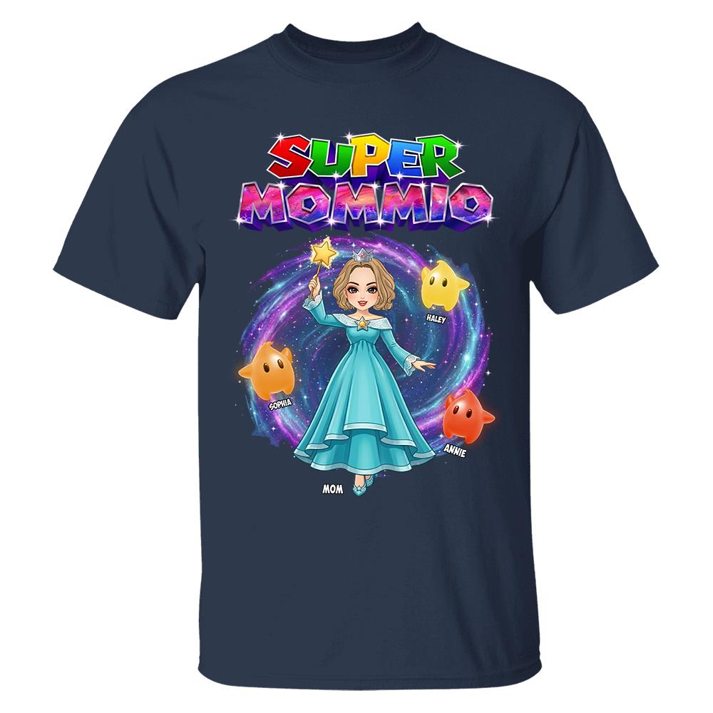 Super Mommio Galaxy Customized Shirt, Gift For Mommy Mama,Mother's Day Shirt Na02 Hv01
