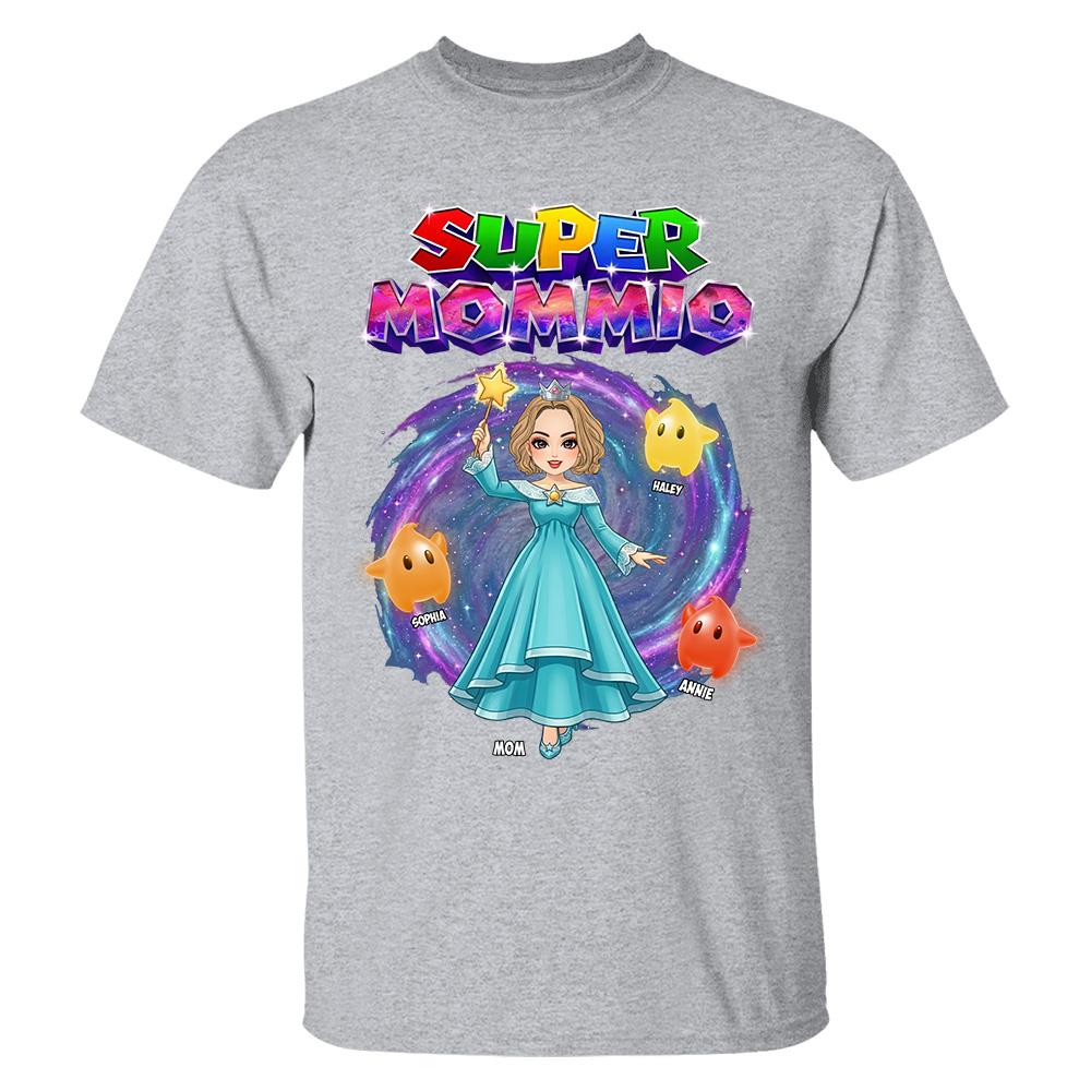 Super Mommio Galaxy Customized Shirt, Gift For Mommy Mama,Mother's Day Shirt Na02 Hv01