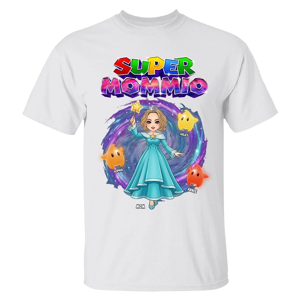 Super Mommio Galaxy Customized Shirt, Gift For Mommy Mama,Mother's Day Shirt Na02 Hv01