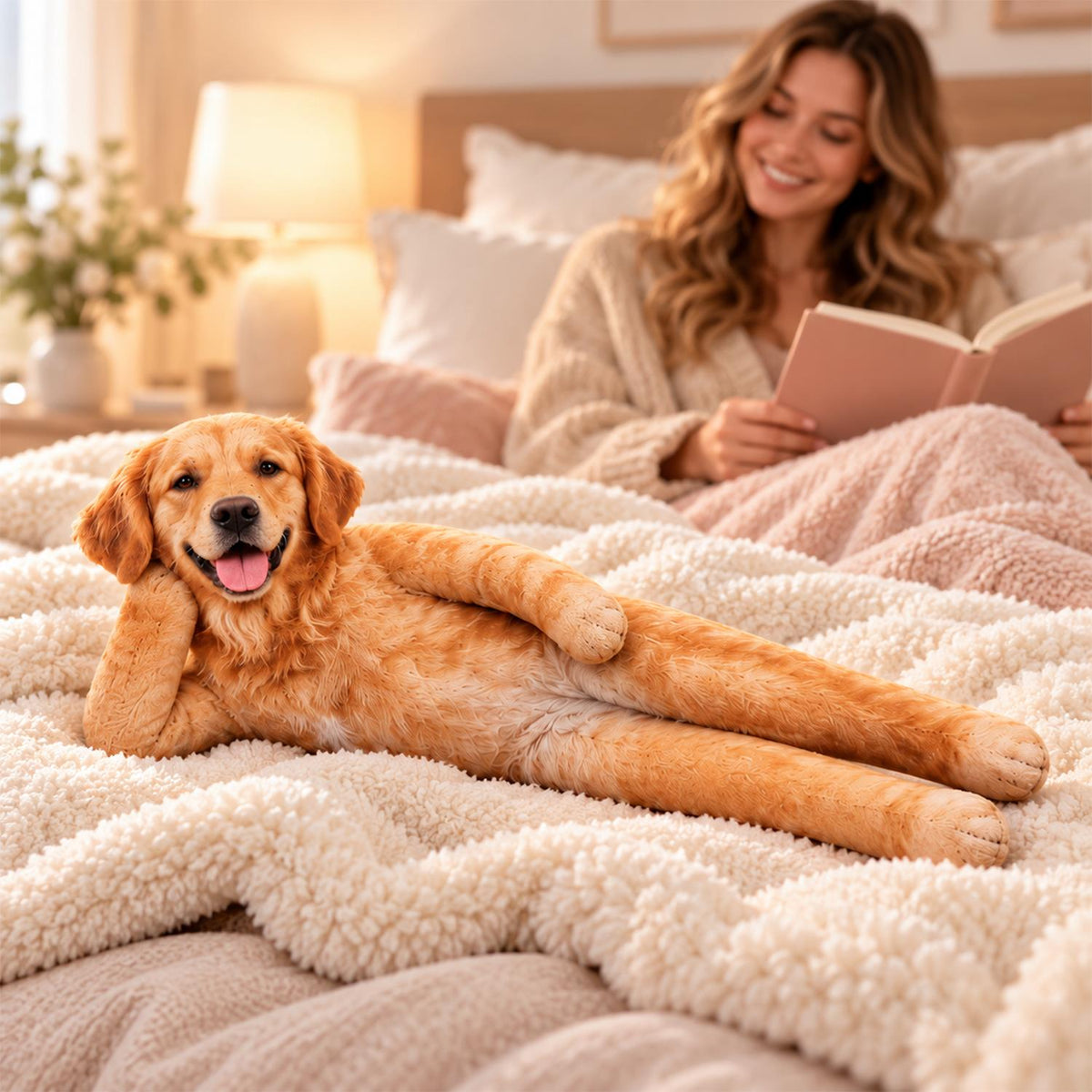 Personalized Golden Retriever Photo Pet Squishy Toy Poseable Plush Doll, Funny Gift For Dog Mom, Dad, Cat Lover T1807 Hv01 NT01
