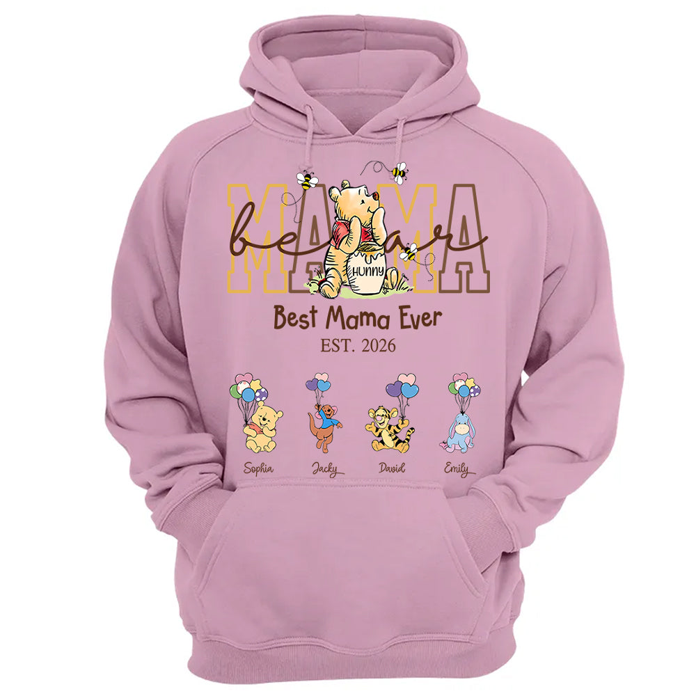 Custom Mama Bear Shirt, Personalized Shirt Gift For Mom, Grandma, Custom Shirt For Mother's Day MI209