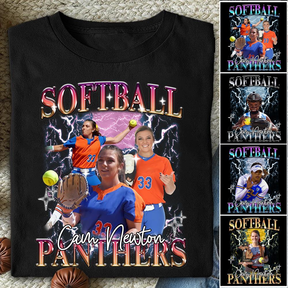 Custom Game Day Softball Bootleg Shirt 90s Vintage Bootleg Custom Face Personalized T Shirt