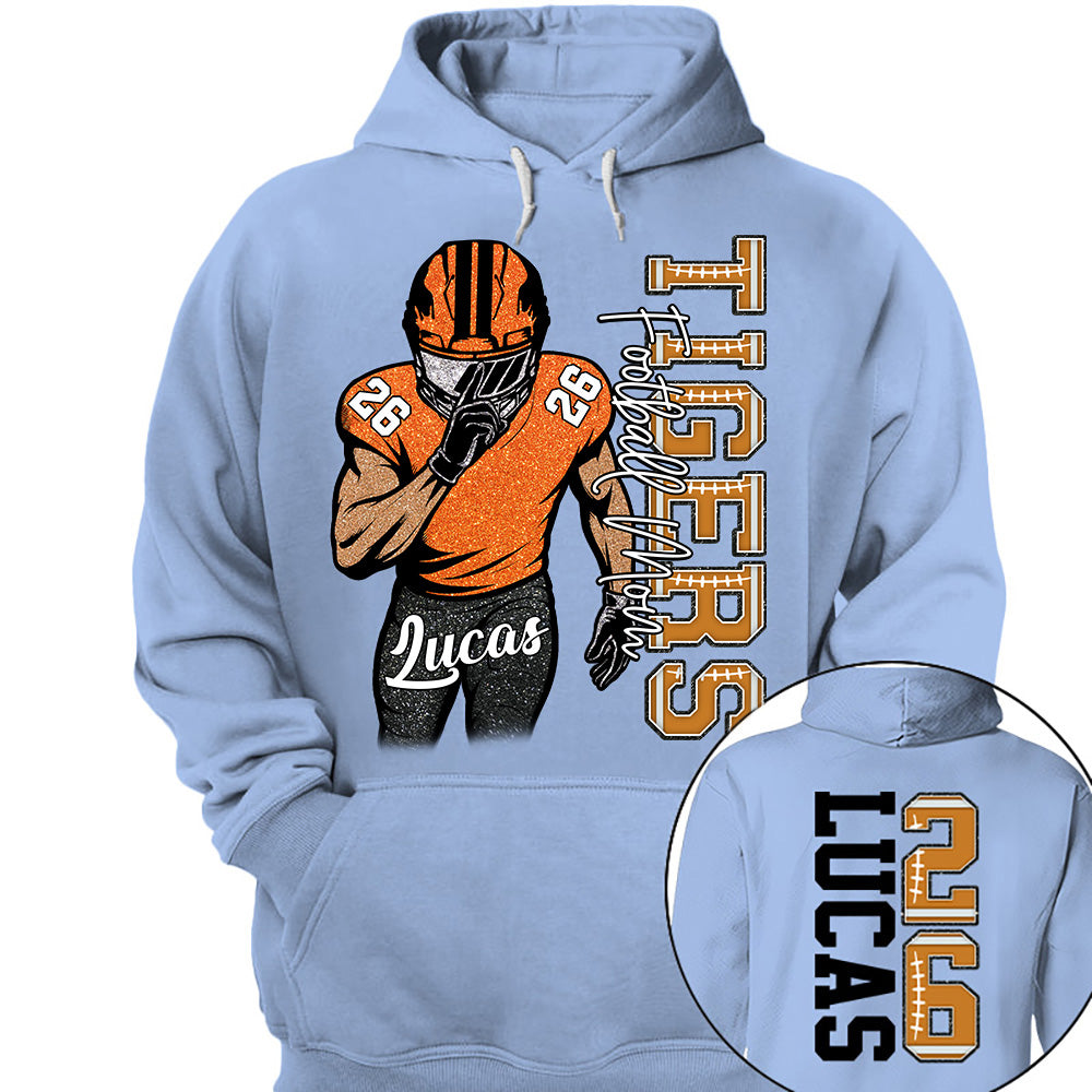 Custom Football Game Day Football Shirt Gift For Football Lovers - Personalized Gift For Football Player Na02 Li29