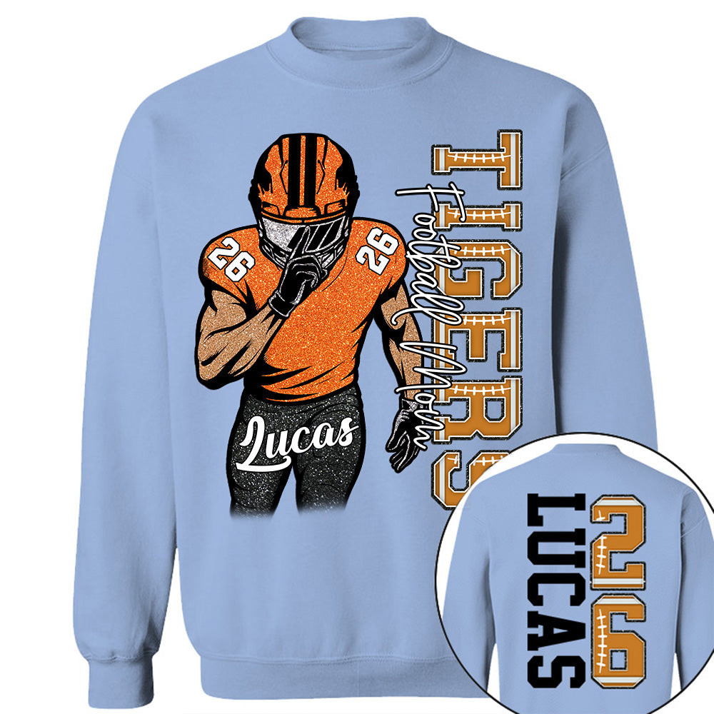 Custom Football Game Day Football Shirt Gift For Football Lovers - Personalized Gift For Football Player Na02 Li29