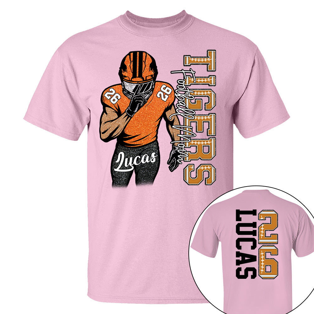 Custom Football Game Day Football Shirt Gift For Football Lovers - Personalized Gift For Football Player Na02 Li29