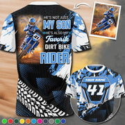 He Is Not Just My Son He Is Also My Favorite Dirt Bike Rider Shirt - Gift For Motocross Mom Dad Family A2110 Pt99