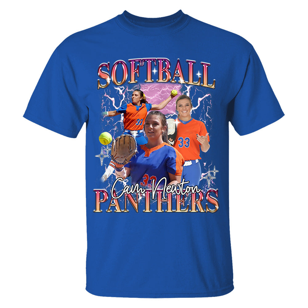 Custom Game Day Softball Bootleg Shirt 90s Vintage Bootleg Custom Face Personalized T Shirt