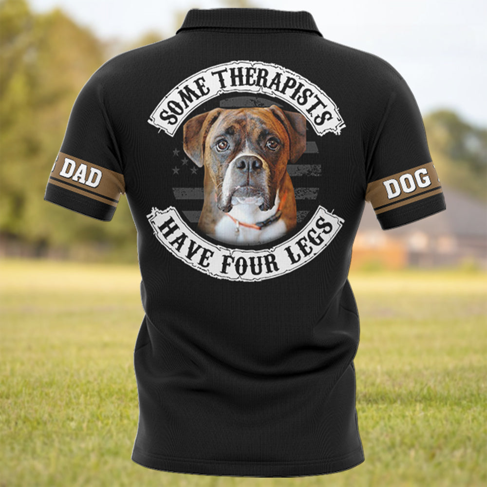 Some Therapists Have Four Legs, Personalized Shirt Custom Photo Gift For Dog Lovers T1807 Hv01