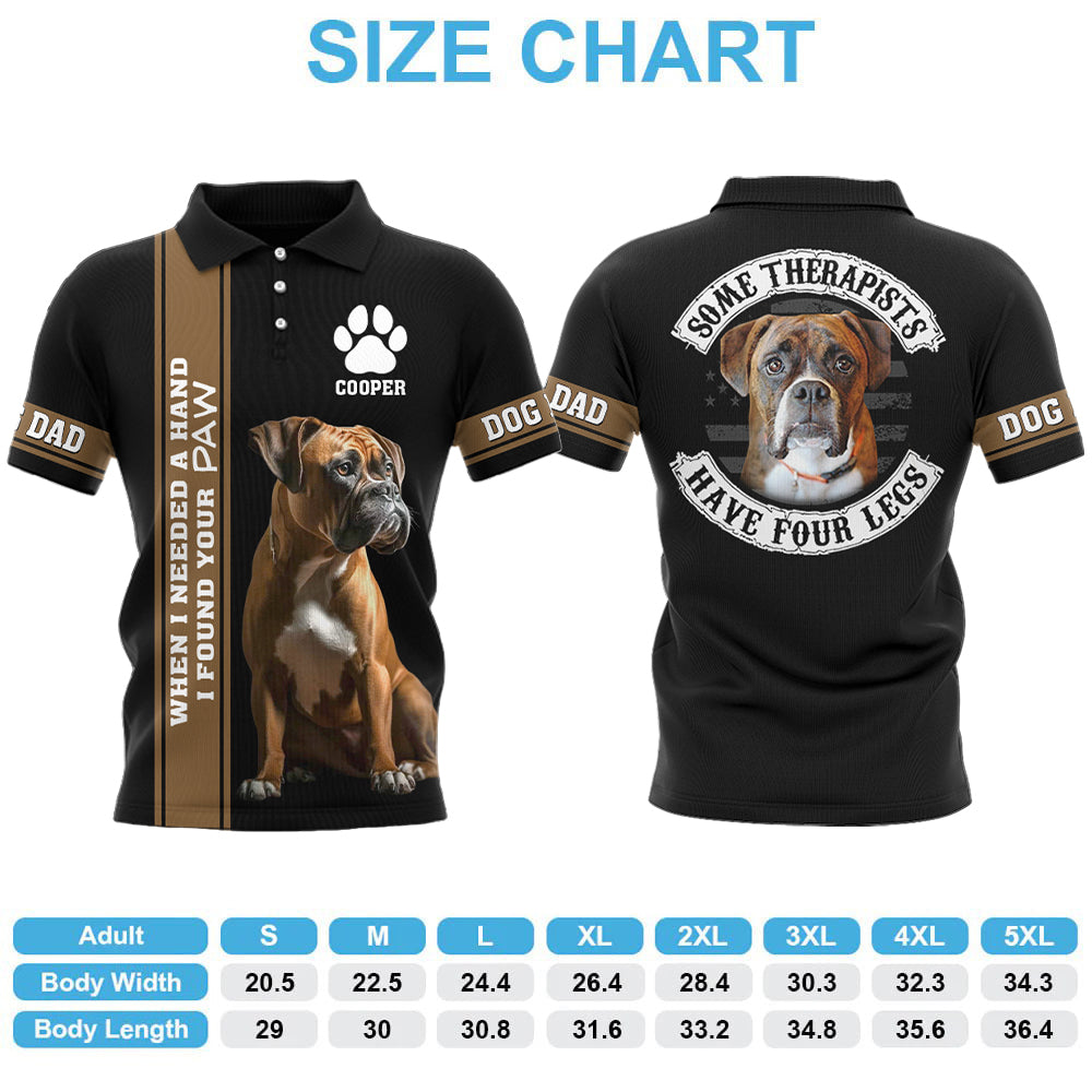Some Therapists Have Four Legs, Personalized Shirt Custom Photo Gift For Dog Lovers T1807 Hv01