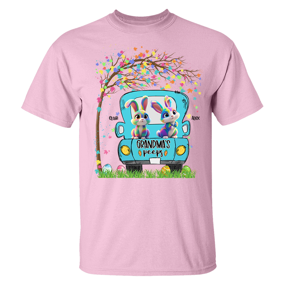 Personalized Grandma's Peeps Easter Day Shirt vr3