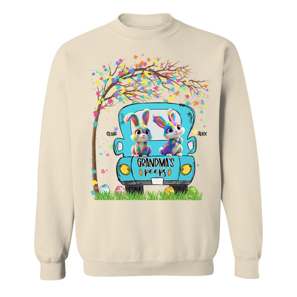 Personalized Grandma's Peeps Easter Day Shirt vr3