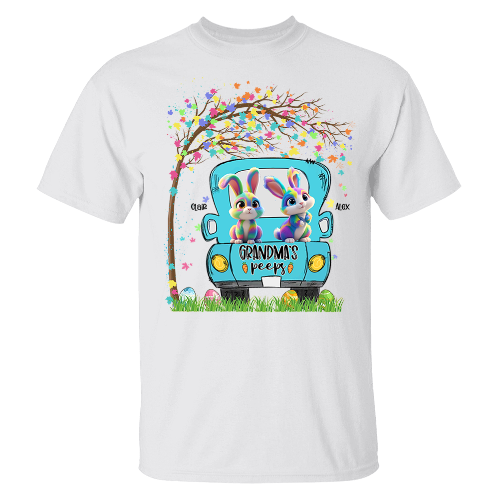 Personalized Grandma's Peeps Easter Day Shirt vr3