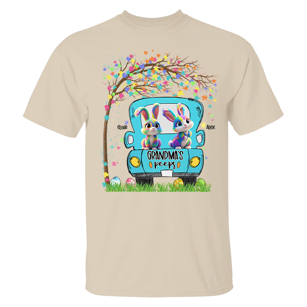 Personalized Grandma's Peeps Easter Day Shirt vr3