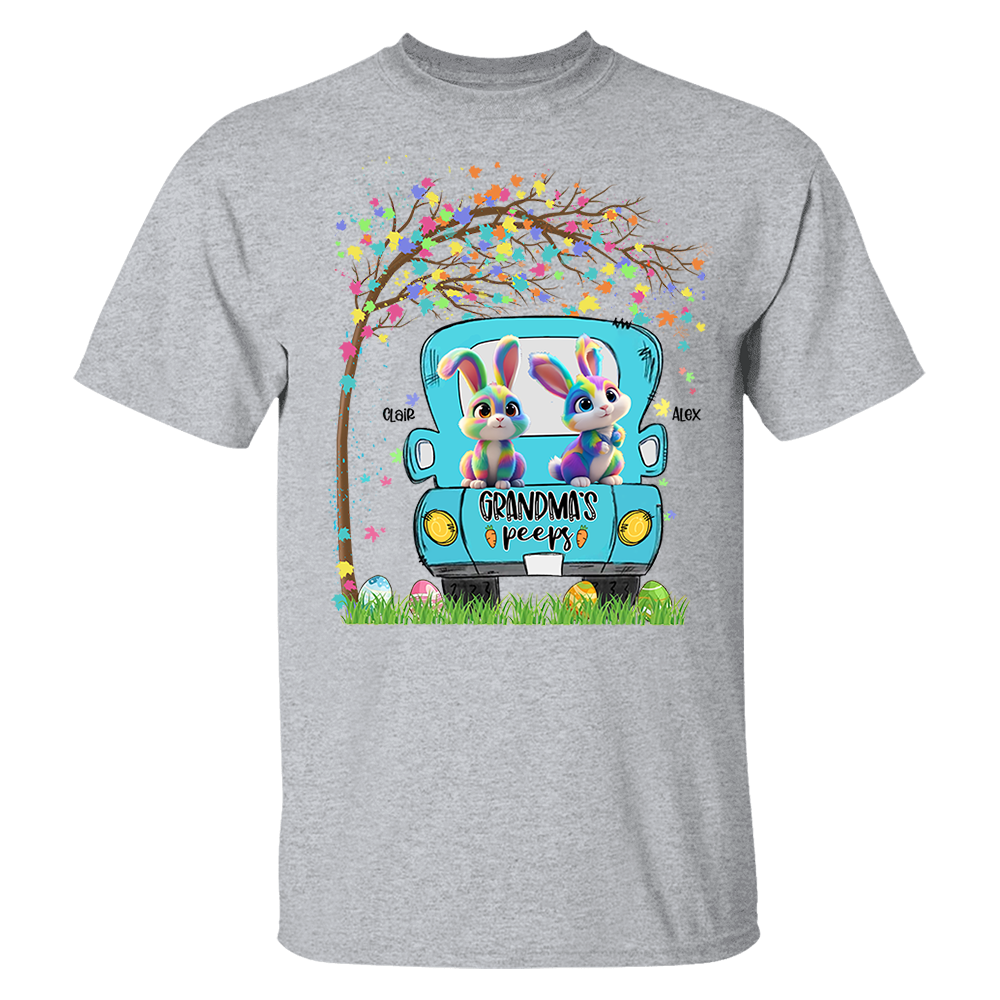 Personalized Grandma's Peeps Easter Day Shirt vr3
