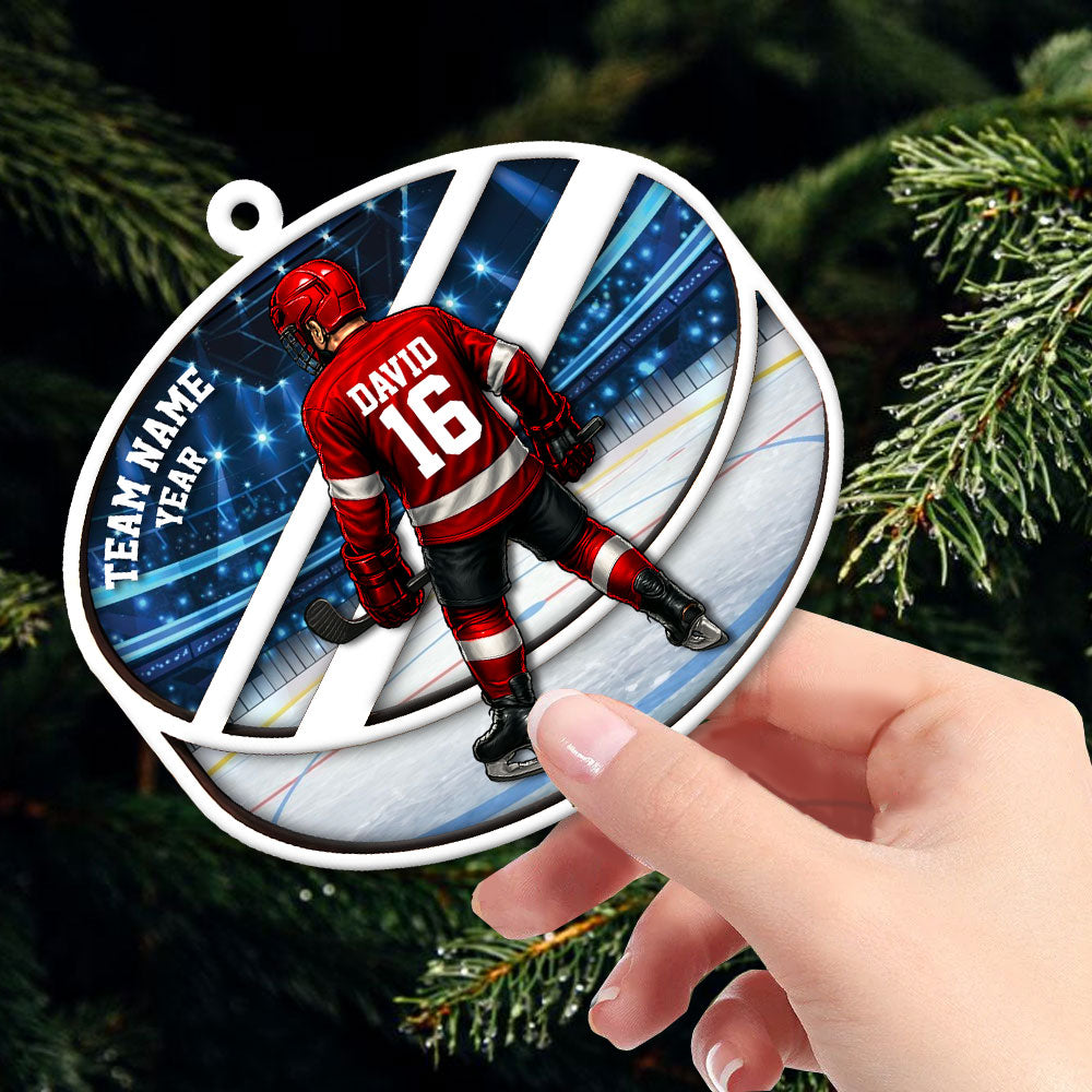 Hockey Player Ornament - Personalized Gifts For Players A2110 Pt99
